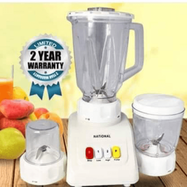 🔥100% Pure Copper Wiring🔥
 National 3 in 1 Blender/Chopar